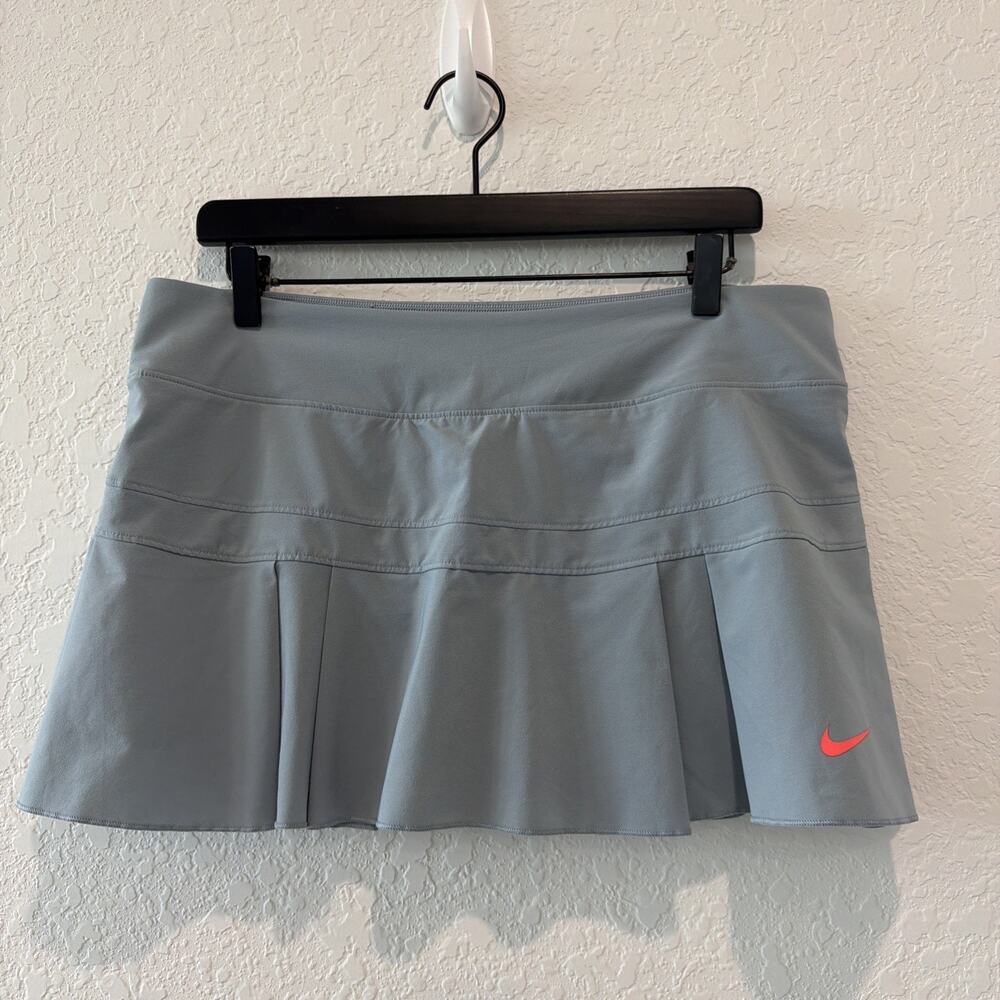 Nike Dusty Gray Blue Tennis Skirt With Shorts Size Large